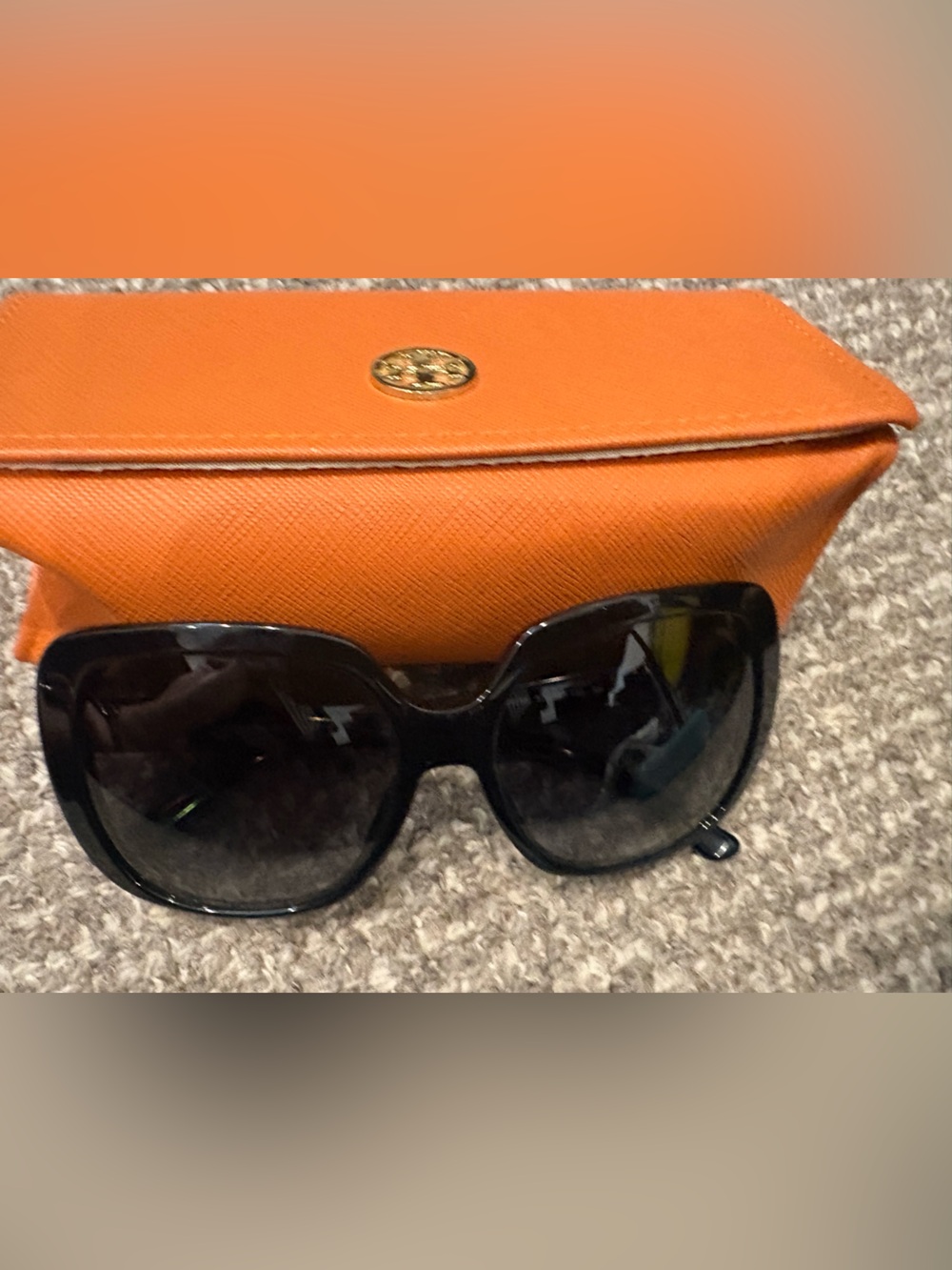Tory Burch TY7112 Black Oversized Square Polarized Sunglasses 57mm - Picture 11 of 12